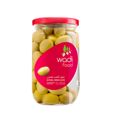 Wadi Food Natural Green Olives by Wadi Food - 650gm