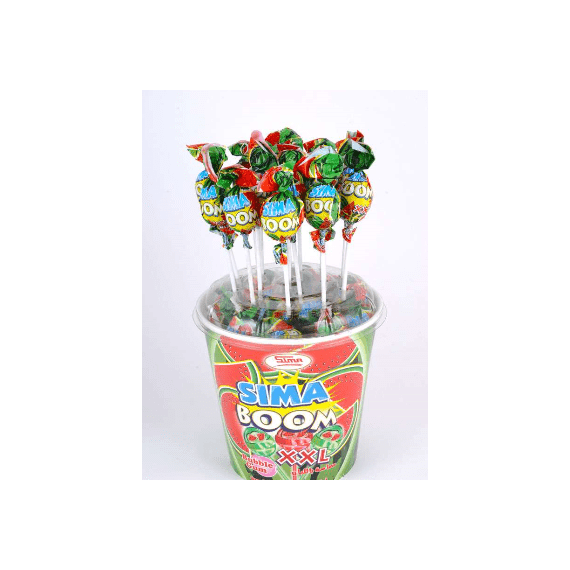 Sima Boom XL Lollipop with gum Flavor by Sima
