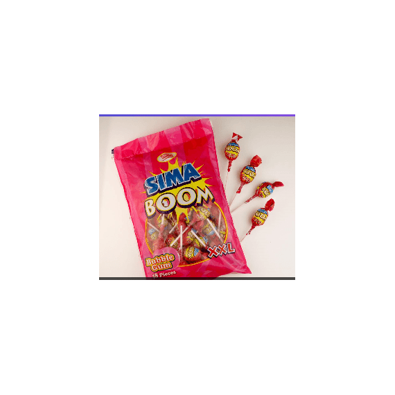 Sima Boom XL Lollipop with gum Flavor by Sima